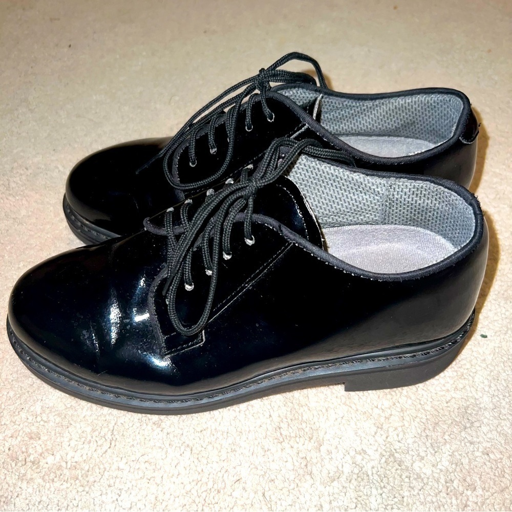ROTHCO boy’s patent leather (uniform)  tuxedo dress shoes. Excellent condition